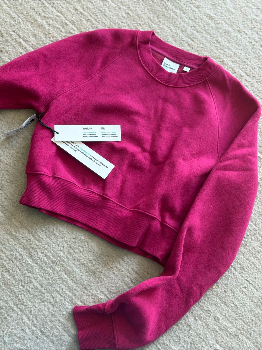 Aritzia cozy perfect Cropped Crewneck Sweatshirt